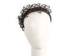 Fashion black fascinator headband by Fillies Collection-0