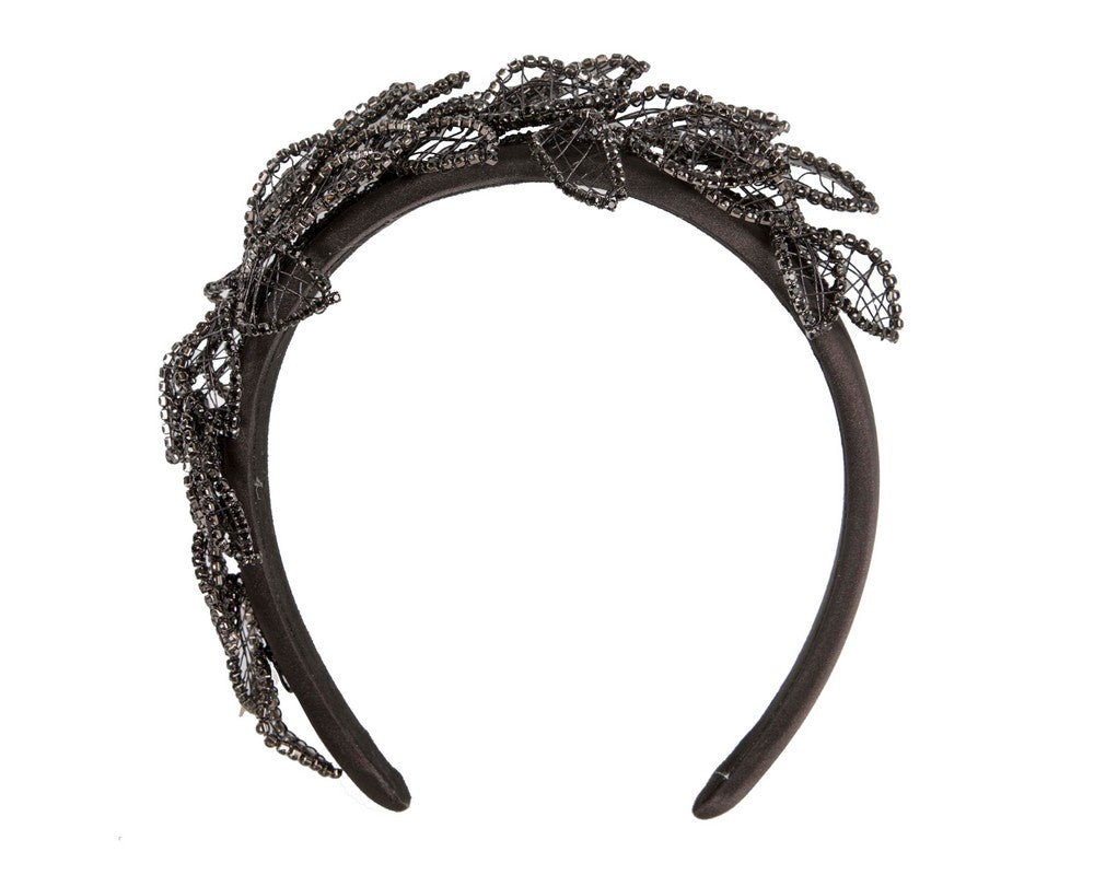 Fashion black fascinator headband by Fillies Collection-1