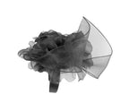 Large structured black fascinator by Fillies Collection-5