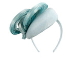 Exclusive light blue pillbox fascinator by Fillies Collection-5