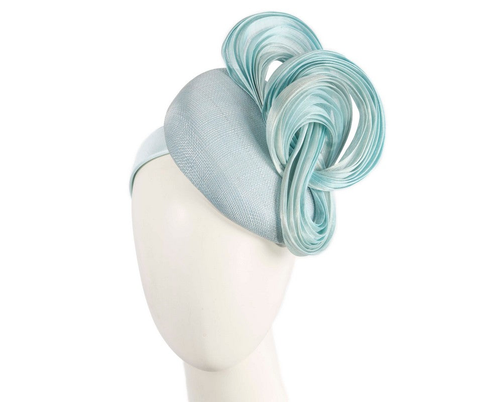 Exclusive light blue pillbox fascinator by Fillies Collection-0