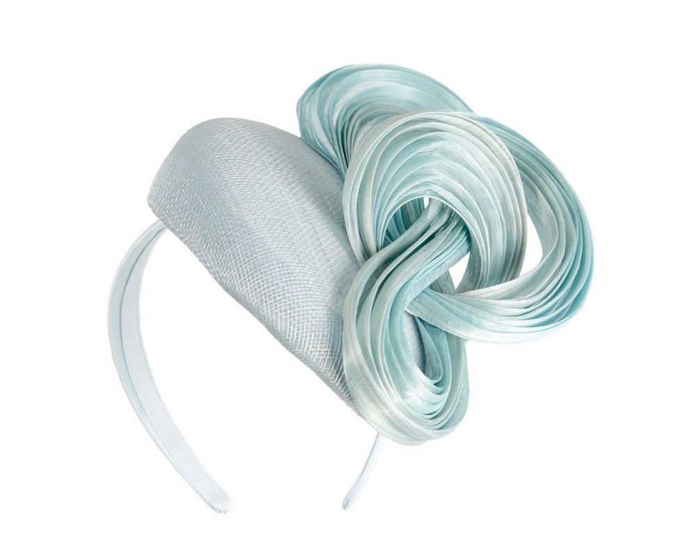 Exclusive light blue pillbox fascinator by Fillies Collection-1