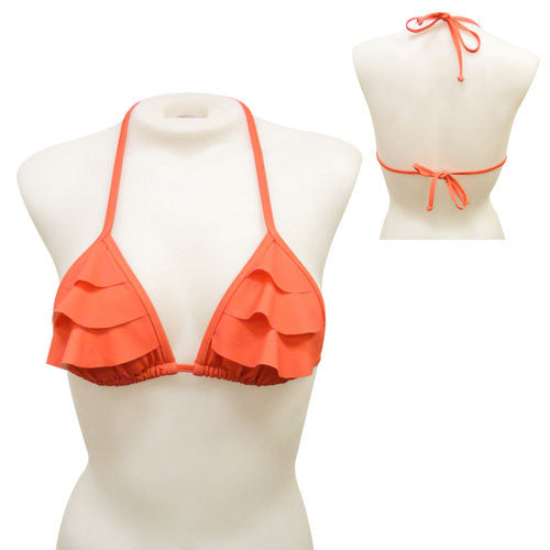 Loco Boutique Blank 3-Tiered Ruffle Triangle Sae00091