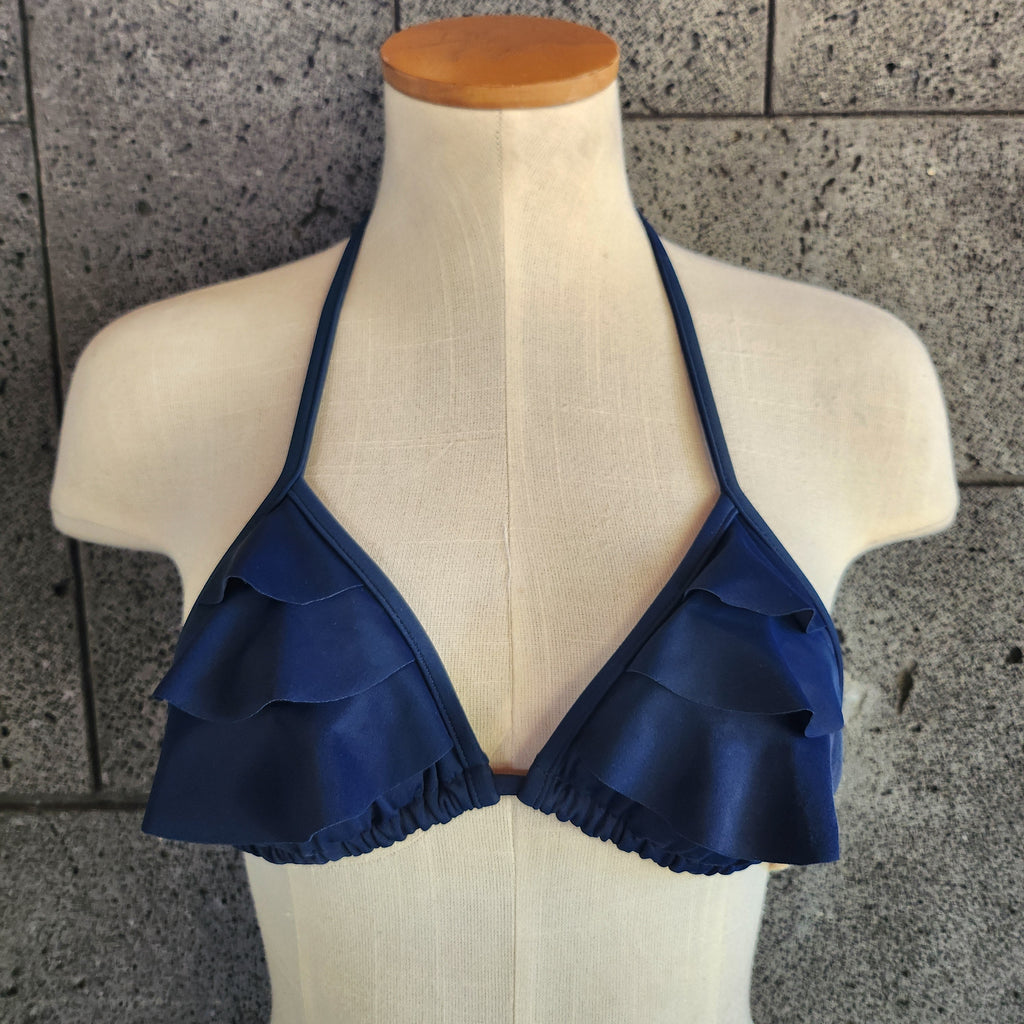 Loco Boutique Blank 3-Tiered Ruffle Triangle Sae00091