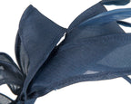Navy organza fascinator by Max Alexander