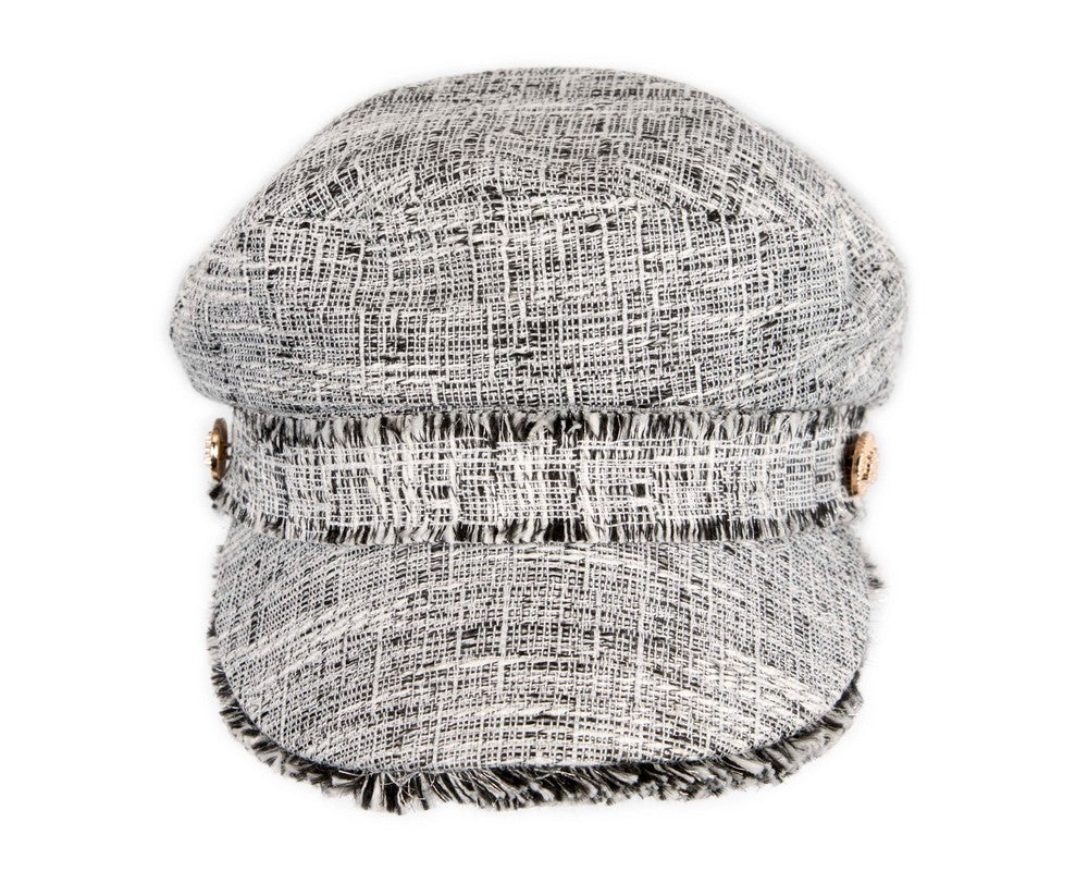 Black casual newsboy cap by Max Alexander-3