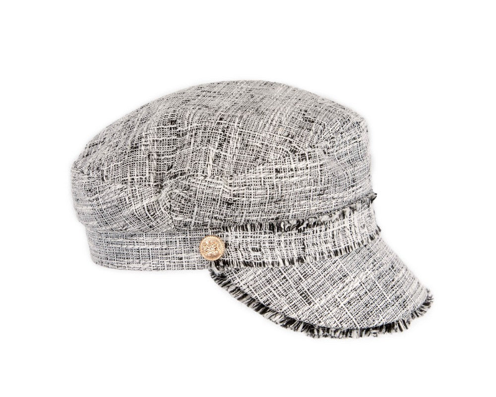 Black casual newsboy cap by Max Alexander-2