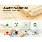 NNEDSZ 2x Bedside Table Nightstands 2 Drawers Storage Cabinet Bedroom Side Grey