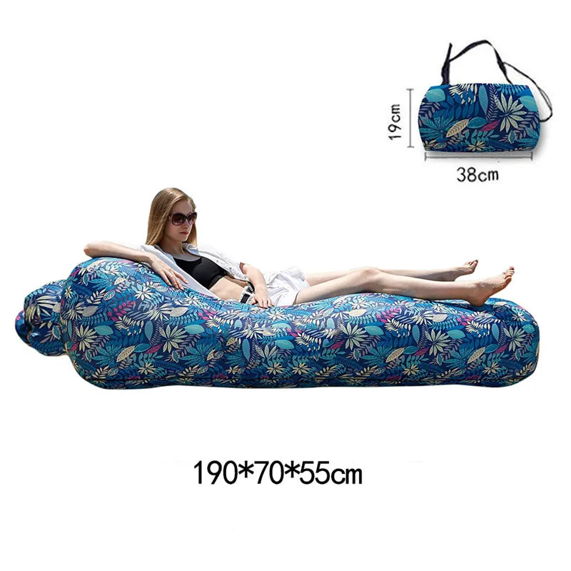 Portable Inflatable Sofa Bed - Outdoor Lazy Chair, Waterproof Lounger-0
