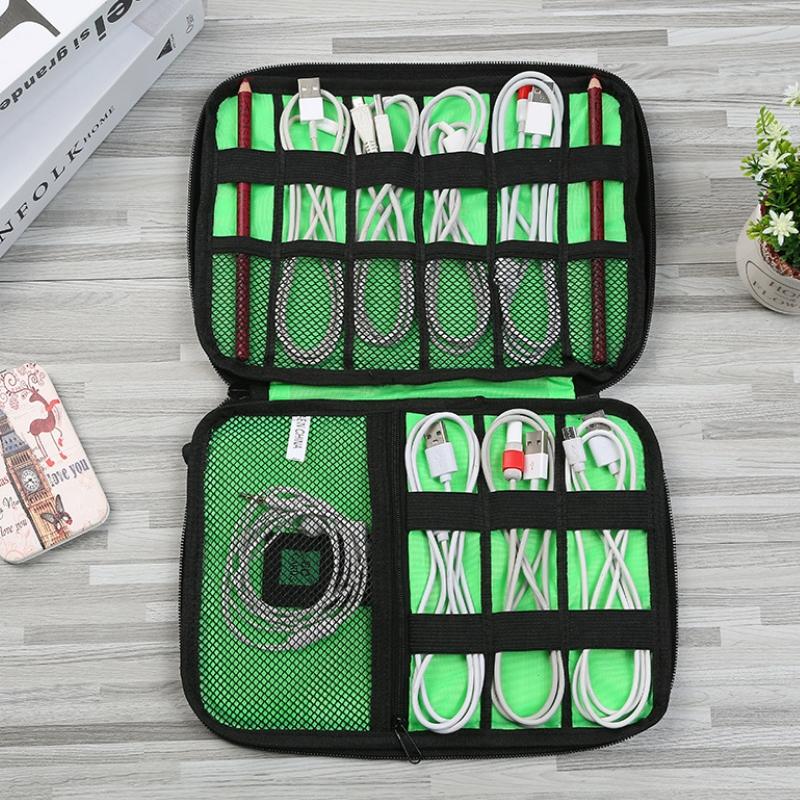 NNEIDS Portable Multifunctional U Disk Storage Bag For Mobile Phone Accessories - Orange-4