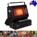 Portable Camping Gas Heater Outdoor Heating Stove Gas Baking Hunting Warmer AU black-0