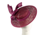 Exclusive magenta boater hat by Believera-0