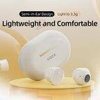 NNEDSZ Beige Bluetooth 5.0 Tws Earphones