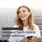 NNEDSZ Beige Bluetooth 5.0 Tws Earphones