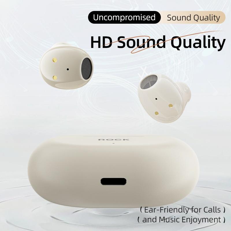 NNEDSZ Beige Bluetooth 5.0 Tws Earphones