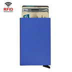 NNEDSZ Metal Rfid Card Holder Wallet - Compact Design - Green