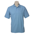 NNEDSZ Mens Polo Top Shirt Plain Casual Short Sleeve Knit Basic T-Shirt - Sky Blue - XL