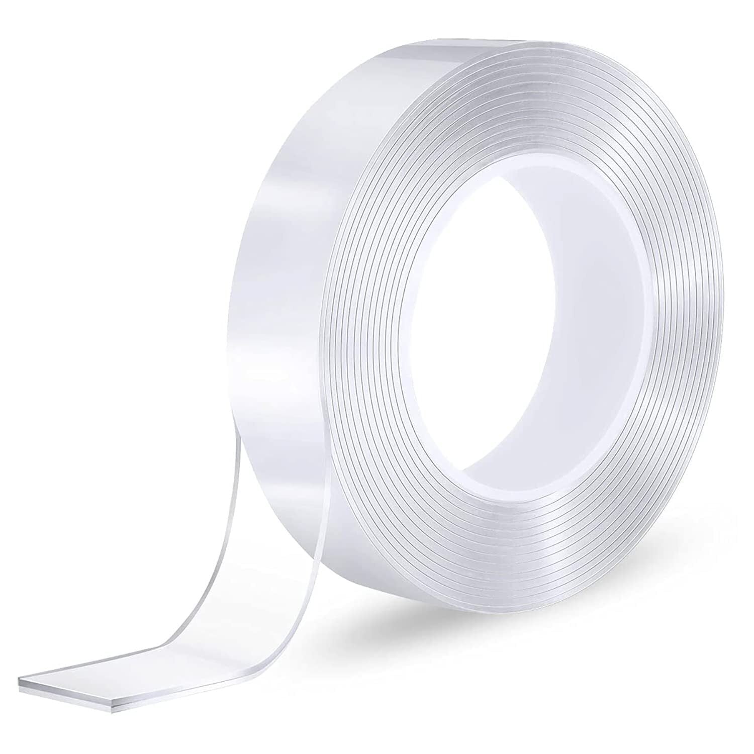 NNEDSZ Double-Sided Nano Mounting Tape Traceless Clear Adhesive Invisible Gel 2M x 20mm-0