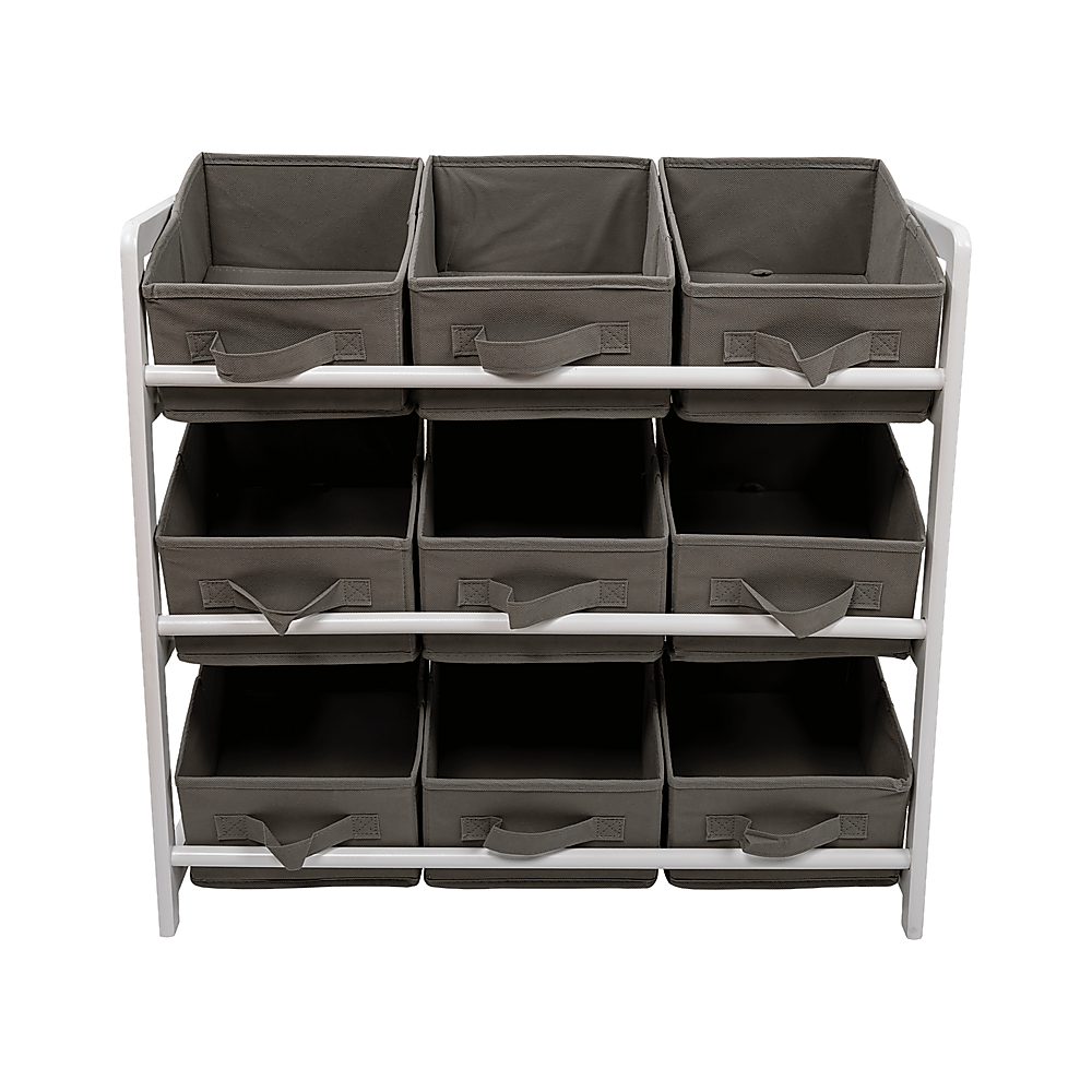 NNEDSZ Kids Toy Box Storage Unit Drawers Childrens Bedroom Shelf Baby Nursery Furniture Grey
