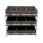 NNEDSZ Kids Toy Box Storage Unit Drawers Childrens Bedroom Shelf Baby Nursery Furniture Grey