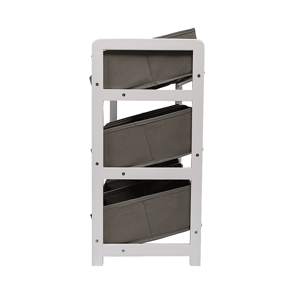 NNEDSZ Kids Toy Box Storage Unit Drawers Childrens Bedroom Shelf Baby Nursery Furniture Grey