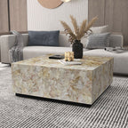 NNEDSZ CLUSTER MOTHER OF PEARL HAND MADE COFFEE TABLE