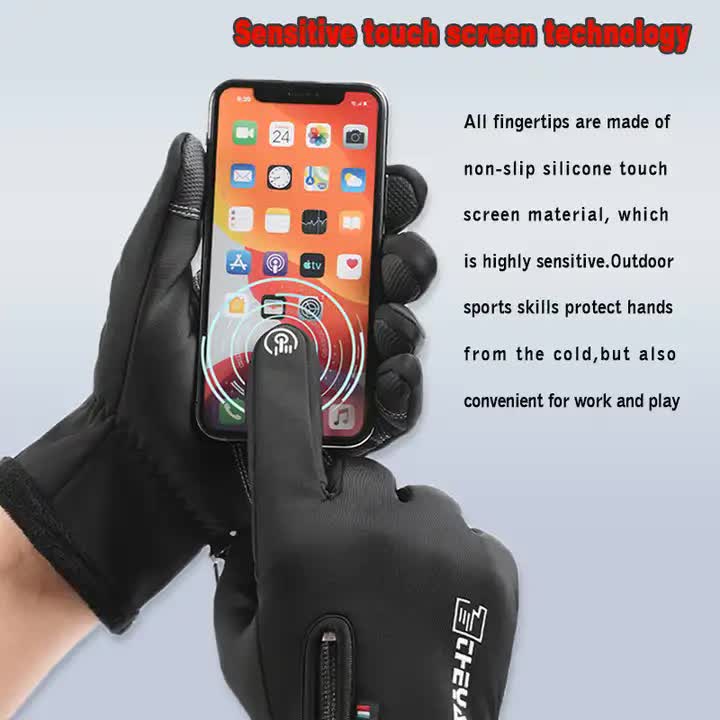 NNEDSZ Convertible Fingerless Winter Gloves | Waterproof, Windproof Thermal Gloves with Touchscreen Compatibility Q808  L size Black