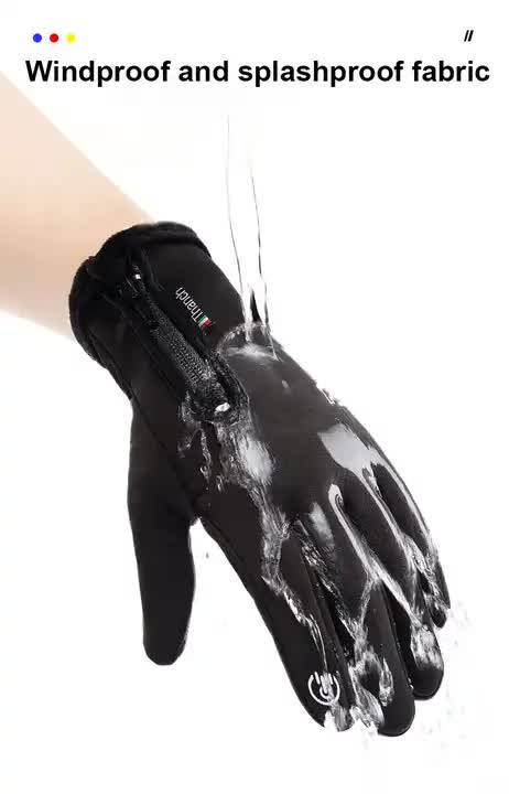 NNEDSZ Convertible Fingerless Winter Gloves | Waterproof, Windproof Thermal Gloves with Touchscreen Compatibility Q808  XXL size Black