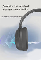 NNEDSZ Khaki P2963 Wireless Bluetooth Headphones with LED Light, Hi-Fi Sound, and Sport Design