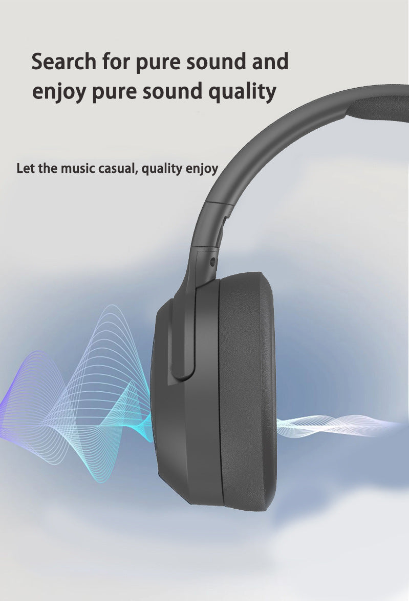 NNEDSZ Khaki P2963 Wireless Bluetooth Headphones with LED Light, Hi-Fi Sound, and Sport Design