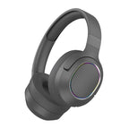 NNEDSZ Gray P2963 Wireless Bluetooth Headphones with LED Light, Hi-Fi Sound, and Sport Design