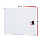 NNEDSZ Magnetic Whiteboard 90x120cm Erase Board Marker Eraser Tray Home Office School