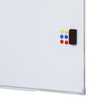 NNEDSZ Magnetic Whiteboard 90x120cm Erase Board Marker Eraser Tray Home Office School