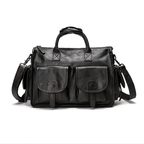 Vegetable Tanning Leather Postman Bag Briefcase Messenger Crossbody Bags