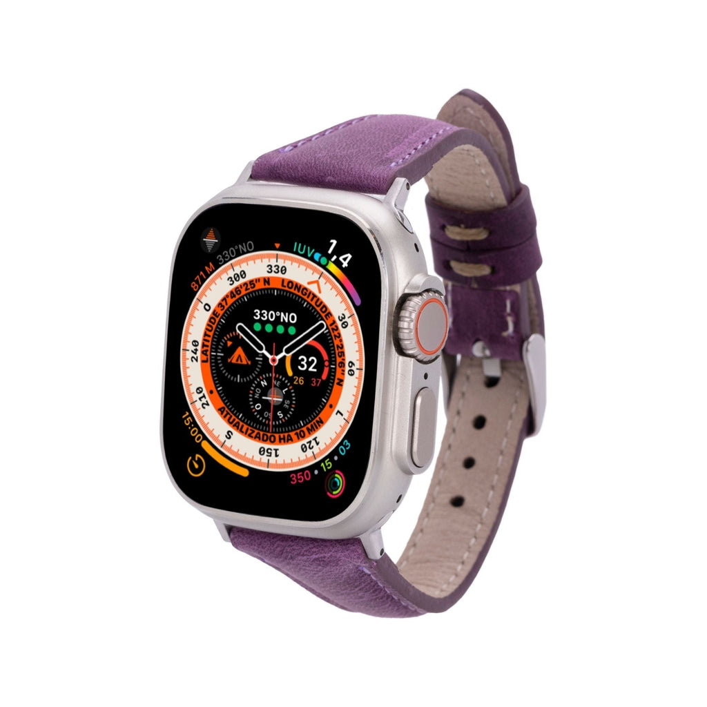Buford Slim Leather Bands for Apple Watch 9, Ultra 2 & SE