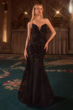 Dynasty Lace Mermaid Gown-2