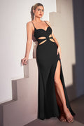 Fitted Sexy Cut Out Gown-0