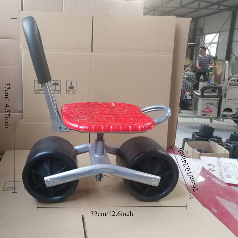 NNETM Garden Sled Cart with Two Wheels-2