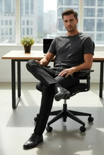 "Ethan" Black Super 150's Luxury Viscose Blend Suit Pants-1