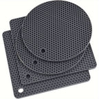NNETM Silicone Trivets Set Heat-Resistant & Non-Slip (4PCS)-0
