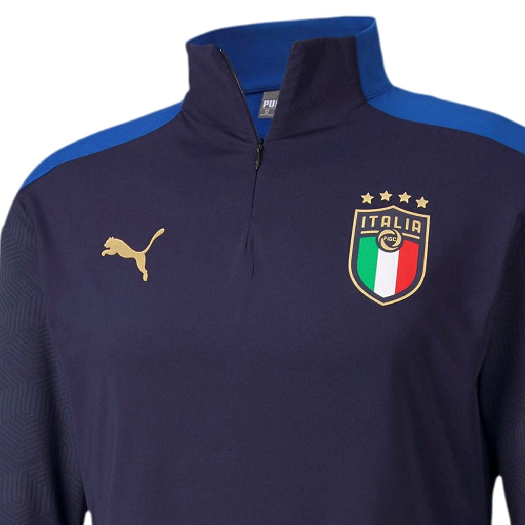 Italy soccer team technical training sweatshirt 2020/21 navy - Puma-2