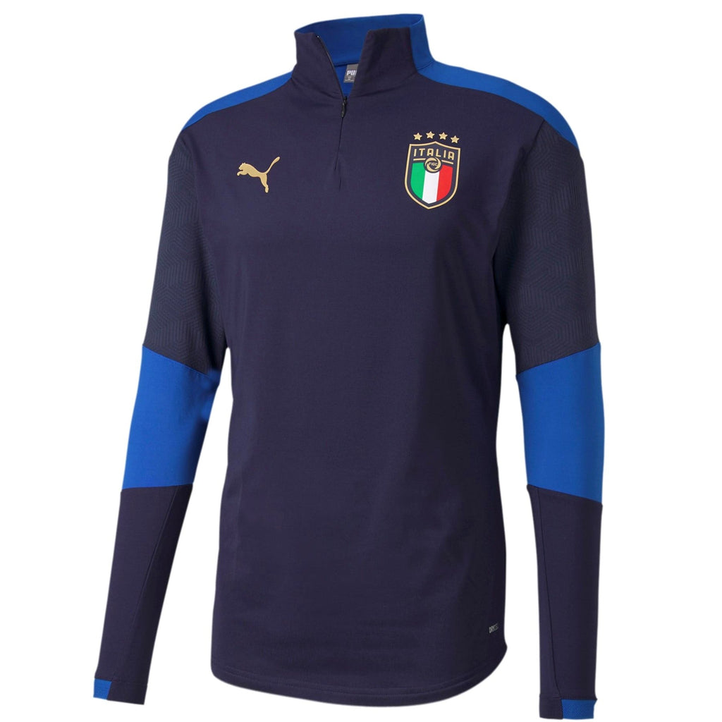 Italy soccer team technical training sweatshirt 2020/21 navy - Puma-0
