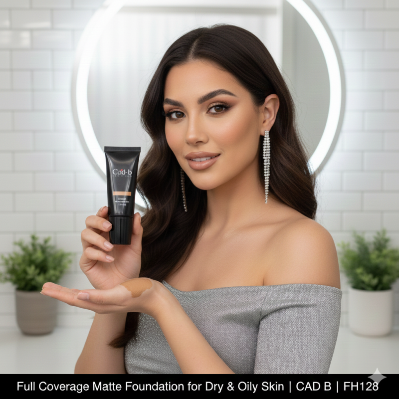 Full Coverage Matte Foundation for Dry & Oily Skin | CAD B | FH128-1
