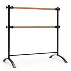 NNECW Freestanding Dance Bar with 4-position Adjustable Heights for Dancing-Black-1