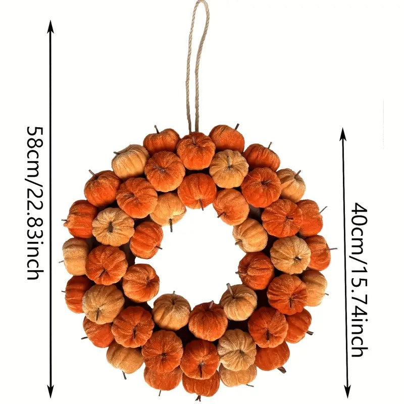 NNETM Halloween Harvest Pumpkin Wreath-4