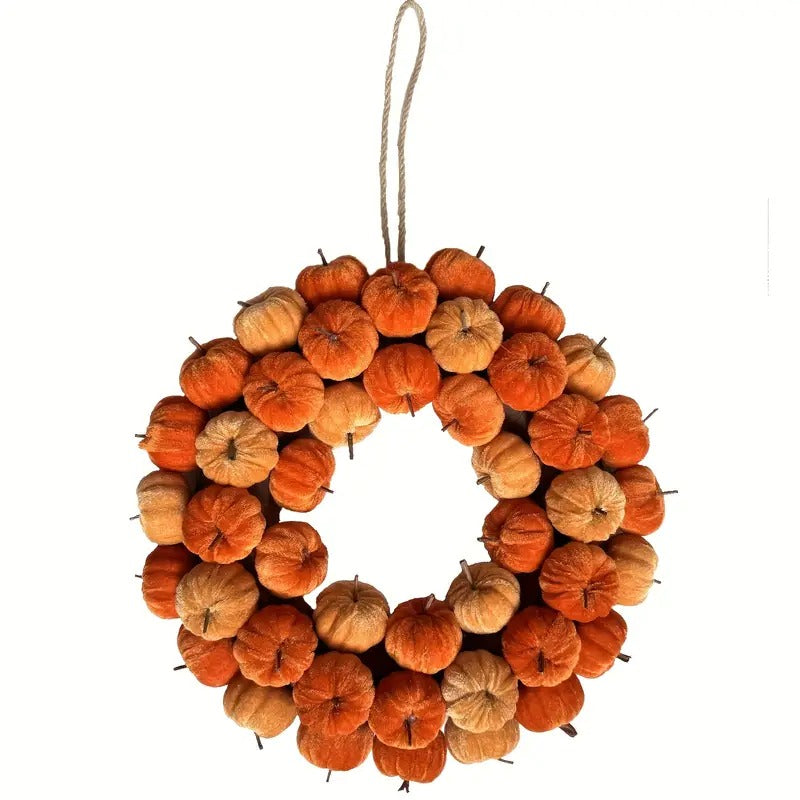 NNETM Halloween Harvest Pumpkin Wreath-0