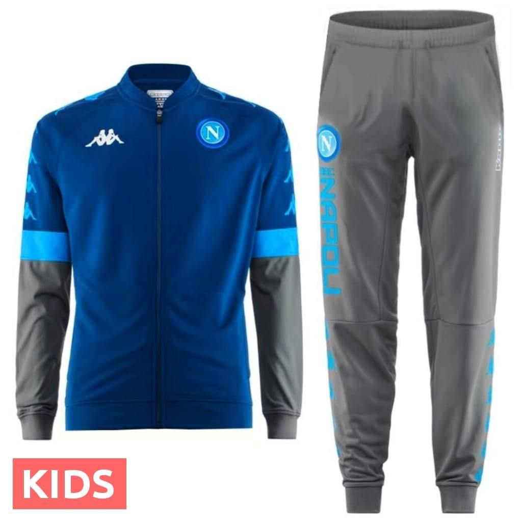 Kids - SSC Napoli UCL presentation soccer tracksuit 2019/20 - Kappa-0