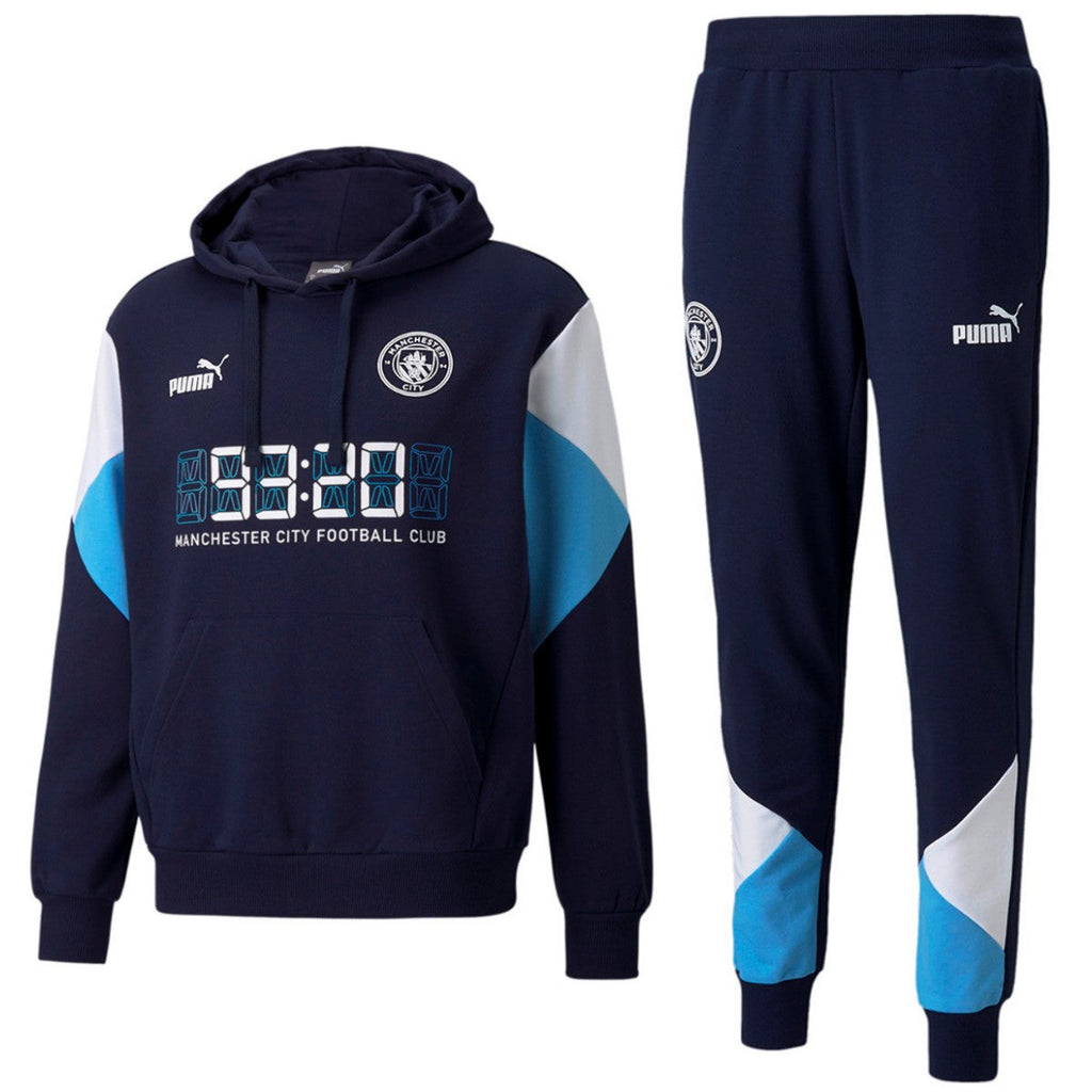 Manchester City navy Casual Fans presentation tracksuit 2021/22 - Puma-0