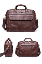 Mens Briefcase Leather Handbag 15' Laptop Buiness Messenger Shoulder Bag