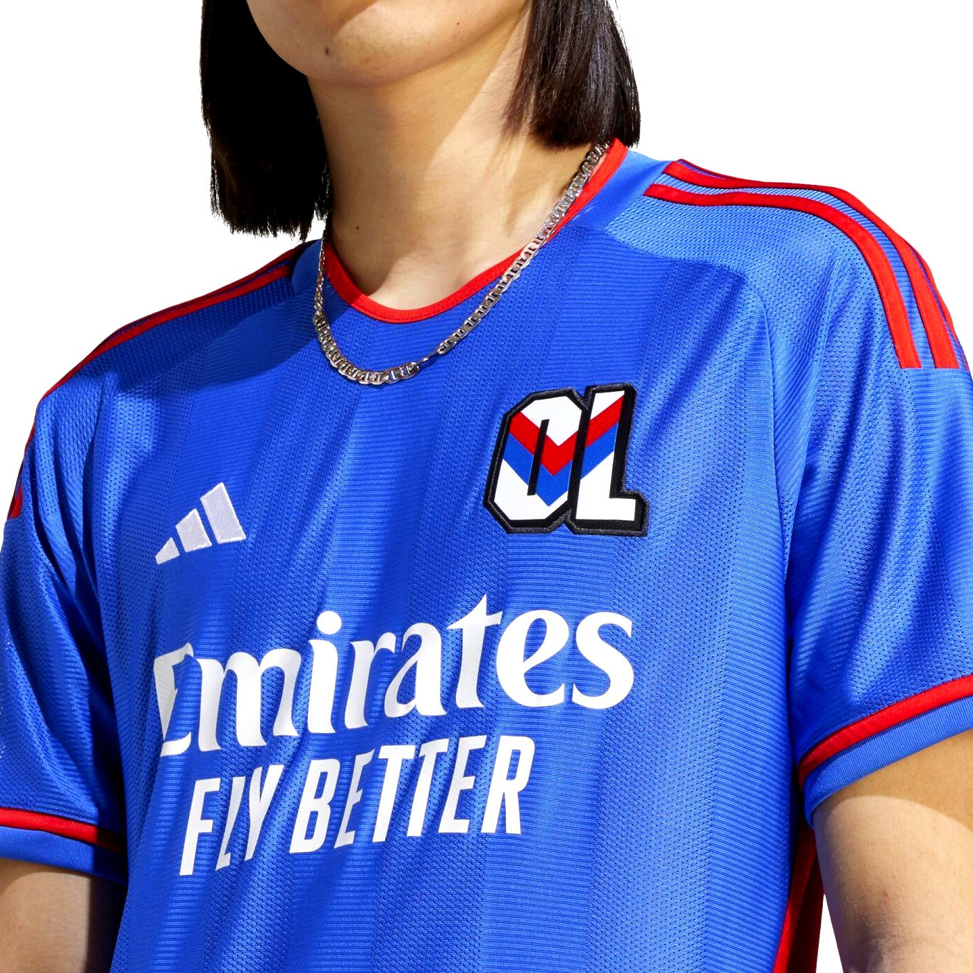 Olympique Lyon Away soccer jersey 2023/24 - Adidas-3